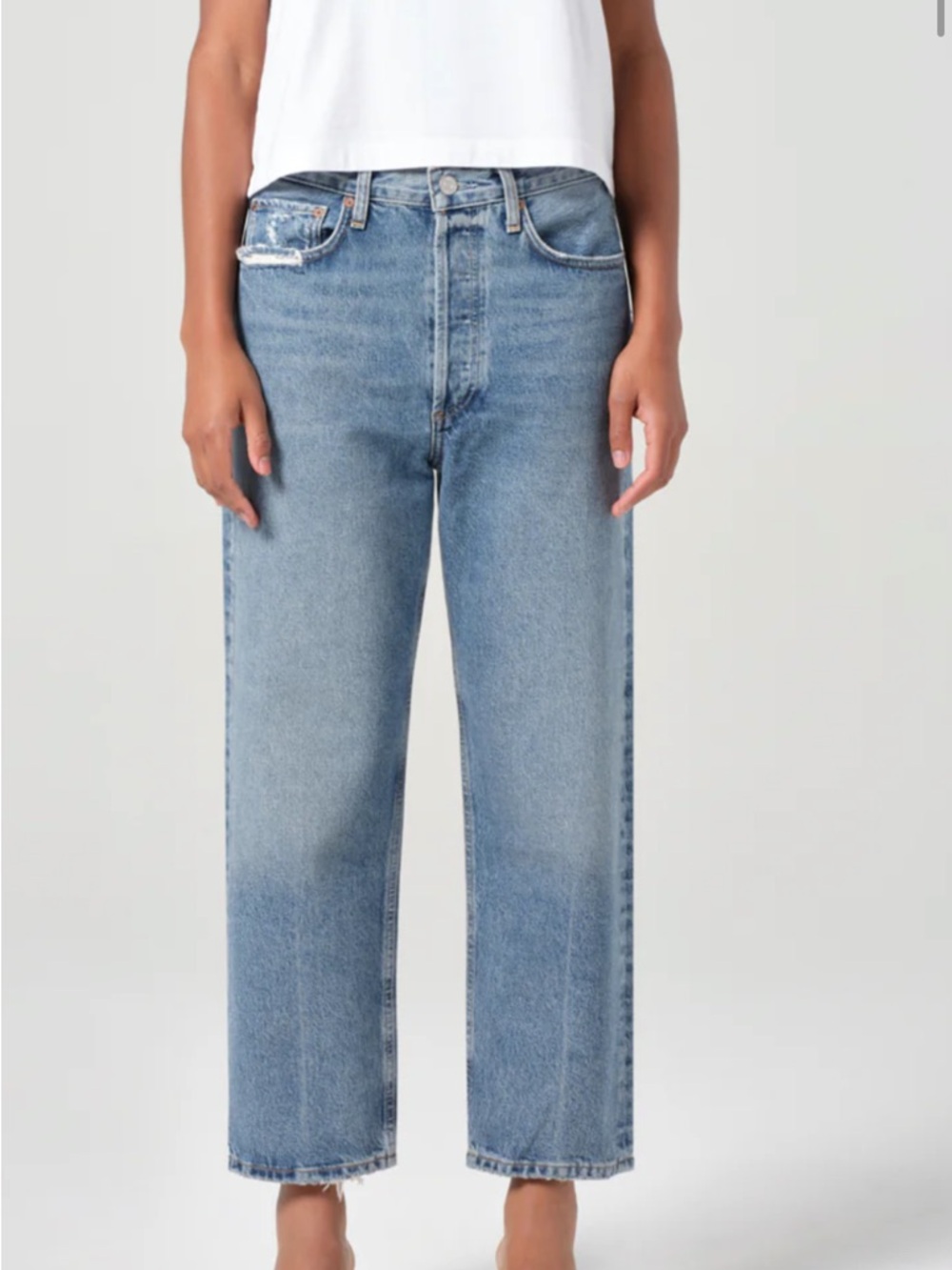 Agolde women’s 90s crop in hooked